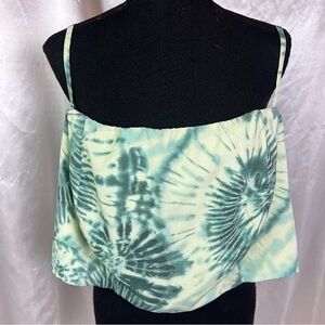 Fashion Nova Green Tie-Dye Corset Crop Top – Tropical Vibes, NWT, Size 3X